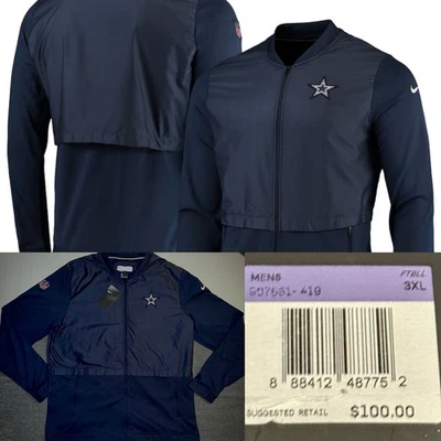 Chaqueta para todo clima edición de jugador de los Dallas Cowboys de Nike NFL On Field Apparel $100 Foto 1 de 4