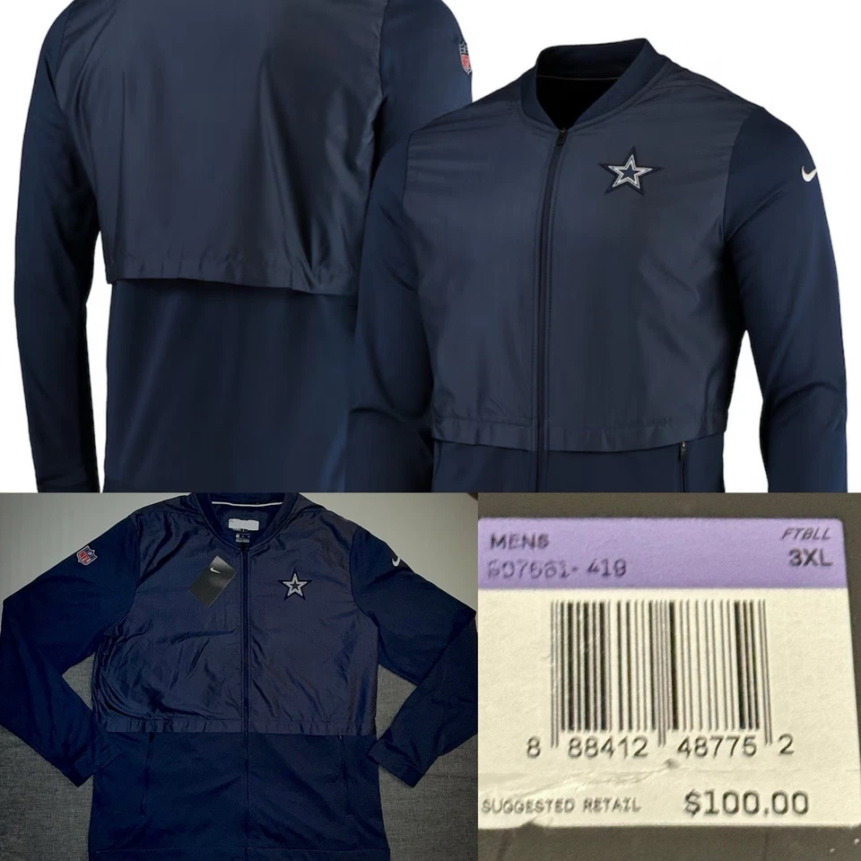 Chaqueta para todo clima edición de jugador de los Dallas Cowboys de Nike NFL On Field Apparel $100 Foto 1 de 4