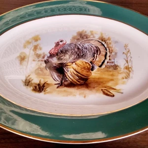 Vintage Governor's Mansion Vogue Keramik Indust Thanksgiving Servierplatte/Platten - Bild 1 von 6