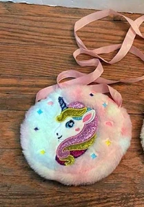 Adorable Unicorn Crossbody Mini Coin Children's Purse Pink - Picture 1 of 1