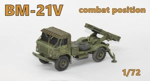 PRO BUILT 1/72 BM21V combat position - ready model-NEW!!! - Picture 1 of 6