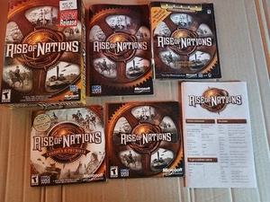Rise of Nations (PC, 2003) Espansione Thrones & Patriots + Scatola Piccola Manuale - Foto 1 di 14