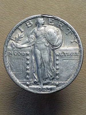 Cuarto de dólar Standing Liberty 1923-P extremadamente fino XF Philadelphia envío gratuito Foto 1 de 4