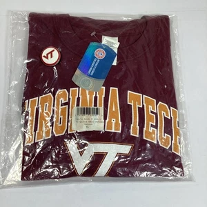 Virginia Tech Hokies TShirt maglietta uomo grande NCAA collegiale manica corta arco nuova - Foto 1 di 6