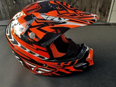 Fly Racing F2 碳冷天气雪地摩托车头盔橙色 XL 码 — 第 1/4 张图片