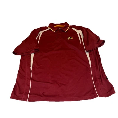 NFL Team Apparel Washington Redskins Maroon Polo Shirt Men's XL E systems - Image 1 of 4