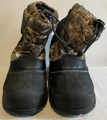 Itasca Realtree Camo Insulated Waterproof Hunting Snow Boots Sz 5 Style #6402584 - Image 1 of 4