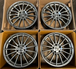4x Autec cámara 8 X 19 pulgadas LK 5 X 112 ET38 plata Audi Seat Skoda VW Mercedes - Imagen 1 de 11
