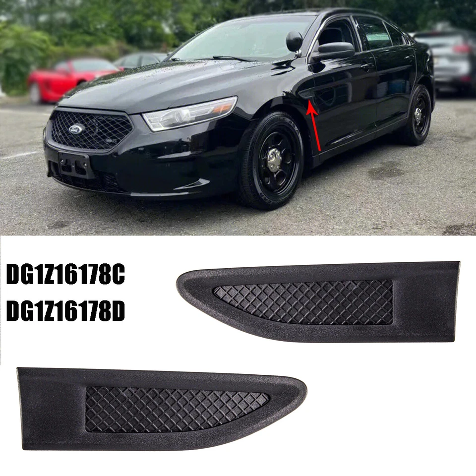 DG1Z16178C DG1Z16178D Front Fender Vent Molding For Ford Taurus Police SET BOTH - Image 1 of 4