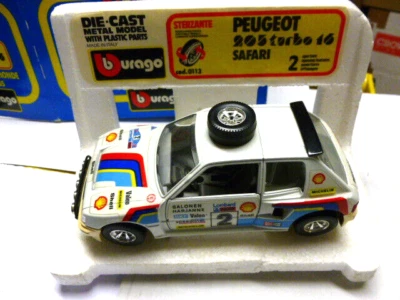DIE CAST  1/25 peugeot 205 turbo safari   Burago - Immagine 1 di 4