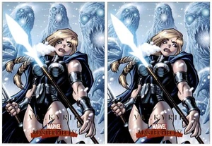 (2) 2008 Upper Deck Marvel Masterpieces Set 2 #86 Walküre Karten Lot - Bild 1 von 2