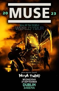 Muse 2023 UK Tour Konzert Poster 11 x 17 gerahmt - Bild 1 von 2