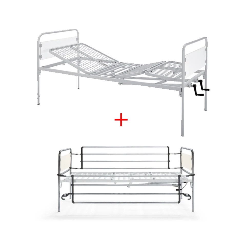 KSP  Letto Degenza Ortopedico Disabili A5132 completo di sponde ribaltabili Bian - Immagine 1 di 1