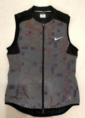 Nike Women's S Aeroloft 3M Flash Running Reflective 800 Down Vest, 689260-011 - Image 1 of 4