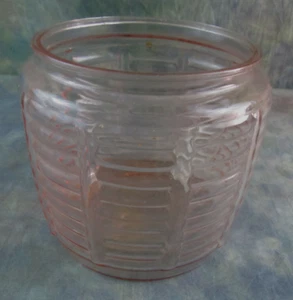 Vintage Pink Ribbed Glass Globe w/ 5" Collar Ceiling Light Fixture Shade - Picture 1 of 6