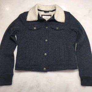 Abercrombie and Fitch giacca donna maglia cropped foderata sherpa taglia S - Foto 1 di 5