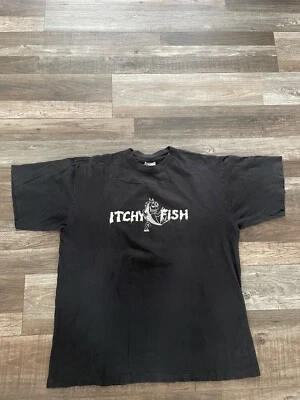 Vintage 90s Itchy Fish Pearl Jam Cover Band Single Stitch T Shirt Sz XL - Image 1 of 4