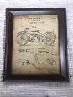 W.S. Harley ET AL Motor Cycles Framed Art Print Antique Style Replica Blueprint