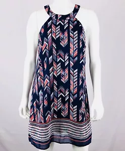 Speechless Women's Dress Size L Multi Color Halter Style Neckline Lined - Picture 1 of 8
