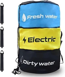 3 Pack RV Hose Storage Bag with Identification Tags,3 Colors Waterproof Campe... - Picture 1 of 7