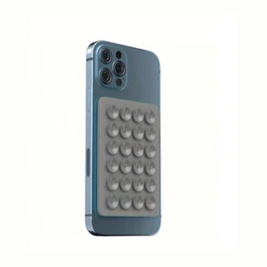 Mobile Phone Silicone Suction Cup Holder, Non-Slip Square Pad, Hands-Free Mount - Picture 1 of 19