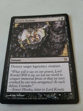 Hero's Demise Betrayers of Kamigawa NM Black Rare MAGIC MTG CARD