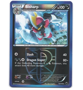 Pokemon 2013 Light Play Bisharp 73/116 Plasma Freeze REVERSE Karte - Bild 1 von 1