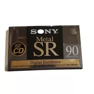SONY METAL SR 90 TYP IV LEERES KASSETTENBAND (1) (VERSIEGELT). HERGESTELLT IN JAPAN. - Bild 1 von 5