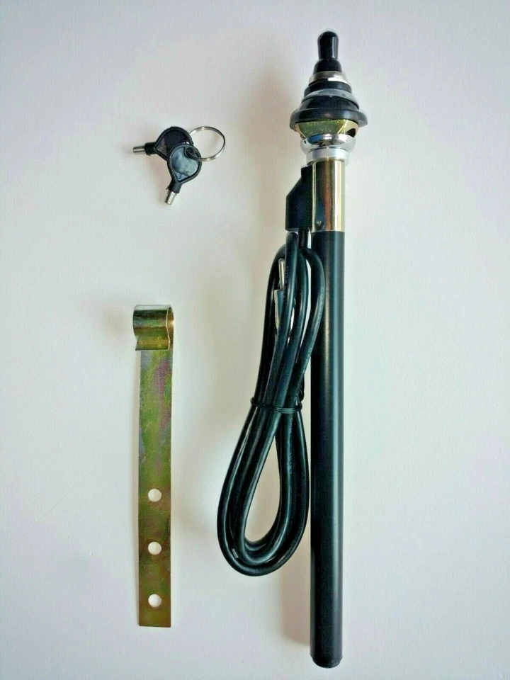 Radio Antenna Aerial MG TC TD TF MGA MGB Midget AM FM Chrome Mast Car Stereo NEW - Image 1 of 4