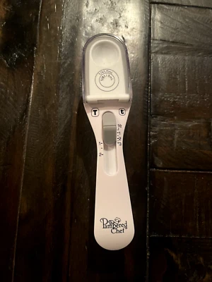 Cuchara medidora fácil ajustable Pampered Chef #2229 1/8 cucharadita - 2 cucharaditas .25 - 1 oz Foto 1 de 4