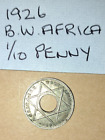 1926 British West Africa coin - 1/10 penny - George V