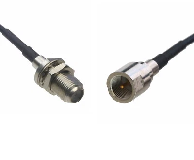 F Female Coax RG6 to FME Male RF 0.5~15FT Cable For Ham Radio AV TV GPS Antenna - Image 1 of 3