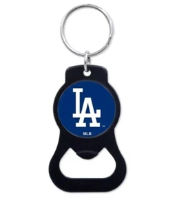 MLB Los Angeles Dodgers Black Bottle Opener Key Ring Keychain - Picture 1 of 3