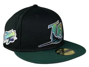 CAPPELLO TAMPA BAY DEVIL RAYS STAGIONE INAUGURALE 1998 NEW ERA 59FIFTY BERRETTO ADERENTE H14 - Foto 1 di 5