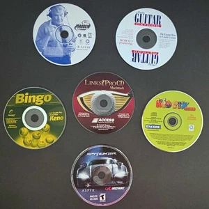 Lot/6 Vintage MacOS Software Discs Only Madden, SpyHunter, Links Pro, Kid Pix ++ - Bild 1 von 1