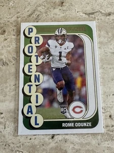 Rome Odunze 2024 Panini Score Football #18 - PROTENTIAL - ROOKIE CARD (RC) - Picture 1 of 2