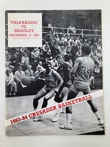December 17 1983 Valparaiso vs Bradley Crusader Basketball Program - Picture 1 of 3