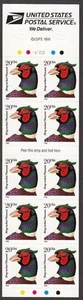 1999 Ring-necked Pheasant Sc 3050a MNH 20c complete booklet of 10, V2222 - Picture 1 of 2