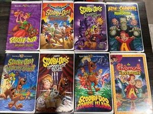 Vintage Scooby Doo And Alvin And The Chipmunks VHS Lot OOP Rare HTF Retro - Picture 1 of 10