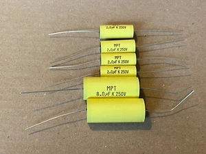 Recap Kit for KLH Model 6 Speakers Six New MPT Polypropylene Film Capacitors - Foto 1 di 1