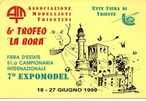 tsv 06 1999 TRIESTE 51ª Fiera Campionaria - 7° Expomodel Cartolina non viaggiata - Imagen 1 de 2