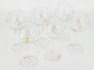 6 x Veuve Clicquot Rich Champagner extra bauchiges Glas 56cl Stielglas(7801-6)