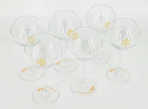 6 x Veuve Clicquot Rich Champagner extra bauchiges Glas 56cl Stielglas(7801-6) - Picture 1 of 6