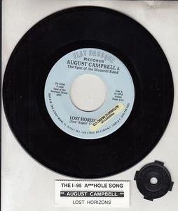 AUGUST CAMPBELL Lost horizons & The I-95 Asshole Song 7" 45 vinyl record RARE! - Picture 1 of 2