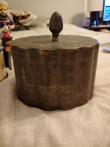 1940s Vintage International silver Co. Silver Plated Box Lined Red Needs Cleani - Picture 1 of 8