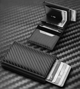 Slim Wallet RFID Schutz Mini Geldbörse Kartenetui Herren Portemonnaie kompakt - Bild 1 von 6