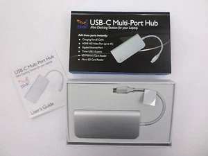 SMK-Link VP6920 USB-C Multi-Port Hub, USB 3.0 Type-A Ports, SD & MicroSD Slots - Picture 1 of 9