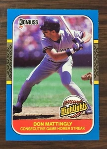 1987 Donruss Highlights Set Break #17 DON MATTINGLY NM-MT or BETTER I9020525 - Picture 1 of 12