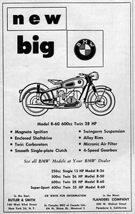 BMW R-60 1956 anuncio original de motocicleta - Imagen 1 de 1