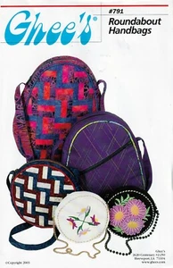 Ghee's Roundabout Handbags #791 Sewing Pattern in Three Sizes - Imagen 1 de 2